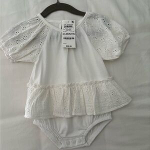 First Impressions White Eyelet Outfit